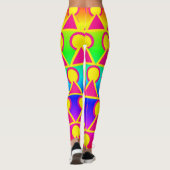 Farbenfrohe Multiprint-Leggings Leggings (Rückseite)
