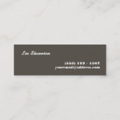 Farbenfrohe Multistreifen Mini-Visitenkarte Mini Visitenkarte (Rückseite)