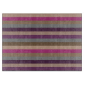 Farbenfrohe Multistreifenmuster 5 Schneidebrett (Vorderseite)