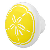 Farbenfrohe Muschel Sand Dollar Drawer Knobs Keramikknauf (Rechts)