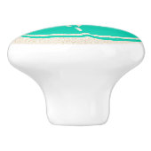 Farbenfrohe Muschel Sand Dollar Drawer Knobs Keramikknauf (Seitenansicht)