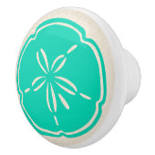Farbenfrohe Muschel Sand Dollar Drawer Knobs Keramikknauf (Rechts)