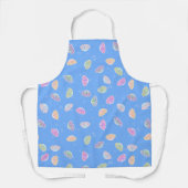 Farbenfrohe Muschelmuster Blau Schürze (Vorderseite)