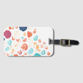 Farbenfrohe Muscheln Gepäckanhänger (Vorderseite (Horizontal))