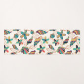 Farbenfrohe Muscheln Nahtloses Muster Yogamatte (Vorderseite (Horizontal))