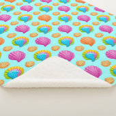 Farbenfrohe Muscheln Sherpadecke (3/4)
