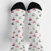 Farbenfrohe Mushroom-Muster Socken (Oben)
