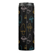 Farbenfrohe Mushroom-Muster Thermosbecher (Rückseite)