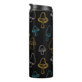 Farbenfrohe Mushroom-Muster Thermosbecher (Nach rechts gedreht)