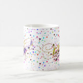 Farbenfrohe Musik Spritzer Kaffee Tasse (Mittel)