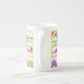 Farbenfrohe musikalische Birds Frühlingszeit Tasse (Rückseite)