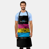 Farbenfrohe musikalische Hinweise | Personalisiert Schürze (Getragen)