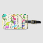 Farbenfrohe musikalische Vögel - Symphonieorcheste Gepäckanhänger (Vorderseite (Horizontal))