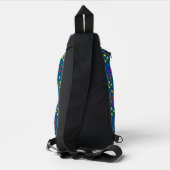 Farbenfrohe Musikanzeige Design Sling Bag (Rückseite)