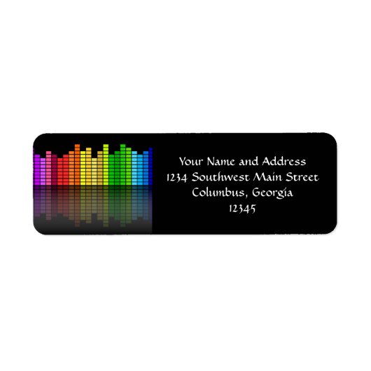 Farbenfrohe Musikauszeichnung mit Rücksicht auf di (Vorne)