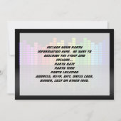 Farbenfrohe Musikauszeichnung mit Rücksicht auf di Einladung (Rückseite)