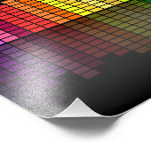 Farbenfrohe Musikauszeichnung mit Rücksicht auf di Fotodruck (Ecke)