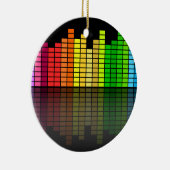 Farbenfrohe Musikauszeichnung mit Rücksicht auf di Keramikornament (Rechts)