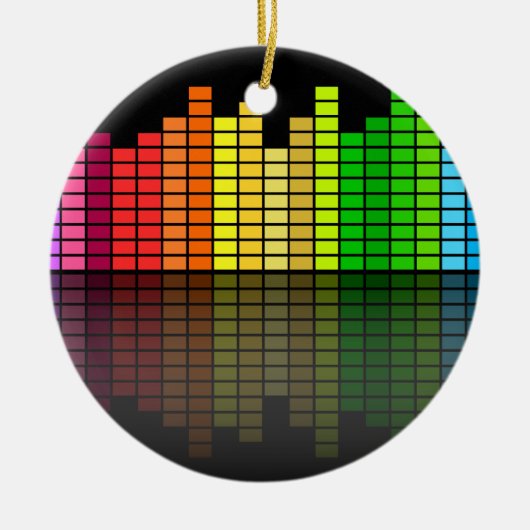 Farbenfrohe Musikauszeichnung mit Rücksicht auf di Keramikornament (Vorne)