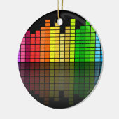 Farbenfrohe Musikauszeichnung mit Rücksicht auf di Keramikornament (Links)