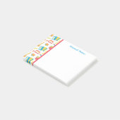 Farbenfrohe Musikinstrumente für Kinder Post-it Klebezettel (angewinkelt)