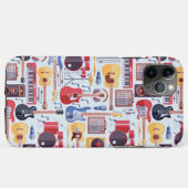 Farbenfrohe Musikinstrumente Muster (alle Telefone Case-Mate iPhone Hülle (Rückseite (Horizontal))