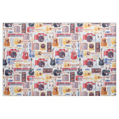 Farbenfrohe Musikinstrumente Muster Stoff (Fat Quarter (45,7 x 55,9 cm))