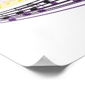 farbenfrohe Musiknoten Poster (Ecke)