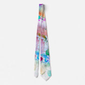 Farbenfrohe Musiknotes Music Design Necktie Krawatte (Rückseite)