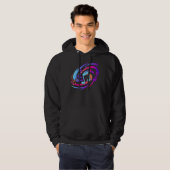 Farbenfrohe Musikszene Notenmusikschule Notenmusik Hoodie (Vorne ganz)
