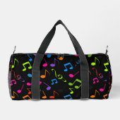 Farbenfrohe Musikszettel Design Duffel Bag Duffle Bag (Rückseite)