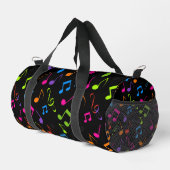 Farbenfrohe Musikszettel Design Duffel Bag Duffle Bag (Rechte Ecke)