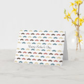 Farbenfrohe Mustaches Karte (Gelbe Blume)