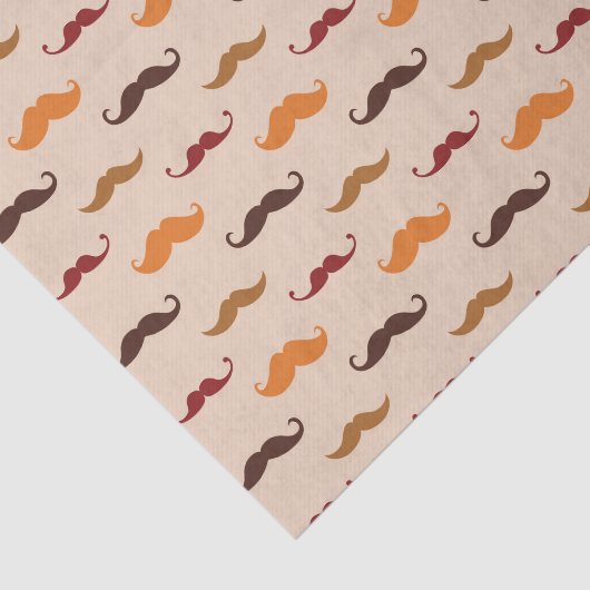 Farbenfrohe Mustaches Seidenpapier (Ausschnitt)