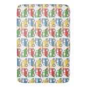 Farbenfrohe Muster Badematte (Vorderseite Vertikal)