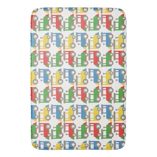 Farbenfrohe Muster Badematte (Vorderseite Vertikal)