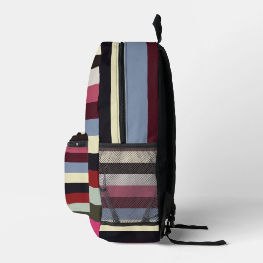Farbenfrohe Muster Bedruckter Rucksack (Rechts)