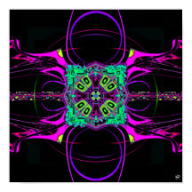 Farbenfrohe Muster (Bio Raumschiff)