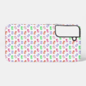 Farbenfrohe Muster Cookies Macarons Dessert Samsung Galaxy Hülle (Rückseite (Horizontal))