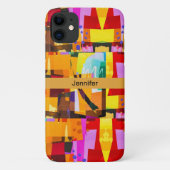 Farbenfrohe Muster der modernen Abstrakten Kunst Case-Mate iPhone Hülle (Rückseite)