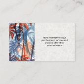 Farbenfrohe Muster der Palmen | Natürlich Visitenkarte (Rückseite)