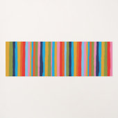 Farbenfrohe Muster der Serrate Stripes Yogamatte (Rückseite (Horizontal))