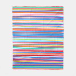 Farbenfrohe Muster der Sommerzeit Fleecedecke