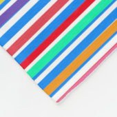 Farbenfrohe Muster der Sommerzeit Fleecedecke (Ecke)