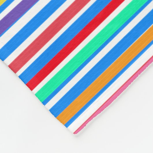 Farbenfrohe Muster der Sommerzeit Fleecedecke (Ecke)