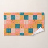 Farbenfrohe Muster des modernen Atommotif-Musters Badhandtuch Set (Handtuch)