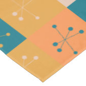 Farbenfrohe Muster des modernen Atommotif-Musters Tischdecke (Schrägansicht)