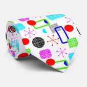 Farbenfrohe Muster des modernen Mitteljahrs Krawatte (Gerollt)