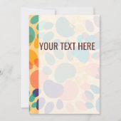 Farbenfrohe Muster Dog Paw Prints Ankündigung (Vorderseite)