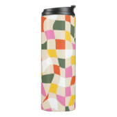 Farbenfrohe Muster: Dynamik und Stil Thermosbecher (Nach links gedreht)